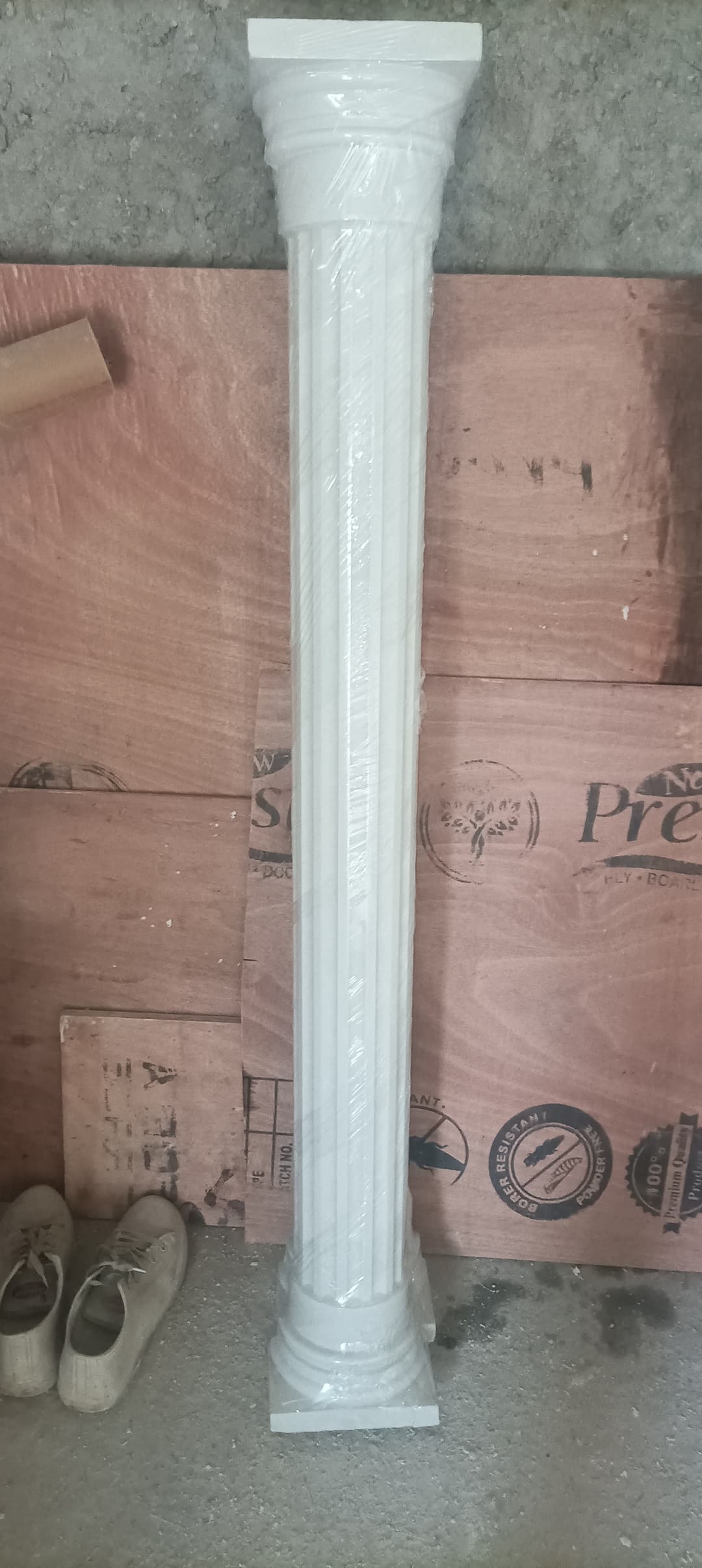 Decorative GRC jali installed on a residential balcony for enhanced aesthetic appeal
